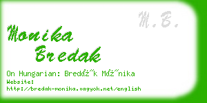 monika bredak business card